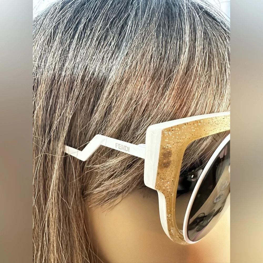 Fendi Glittering Gold Sunglasses